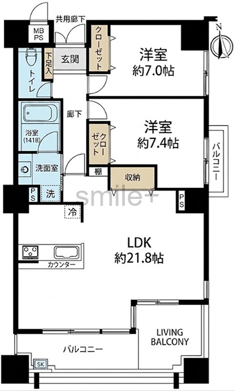 プログレス鹿田本町 間取図・土地図