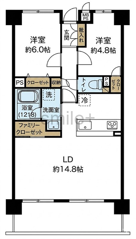 シティパル米倉 間取図・土地図
