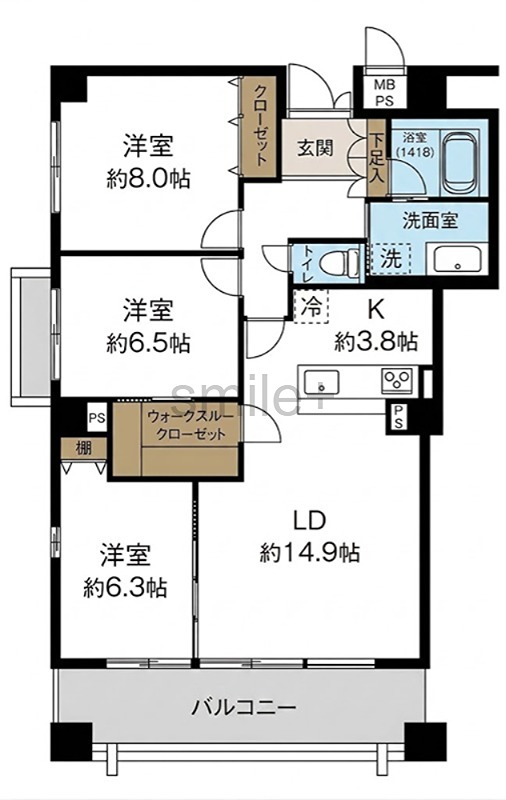 プログレス鹿田本町 間取図・土地図