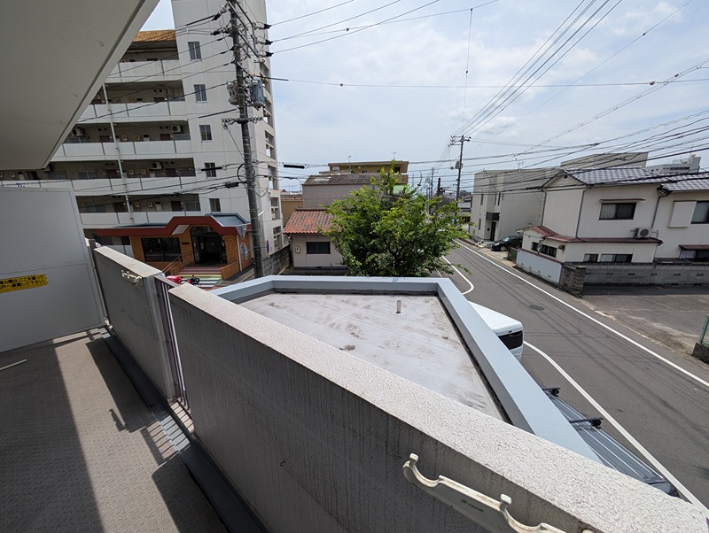 アバンテ岡山１番館 現地写真（バルコニー）