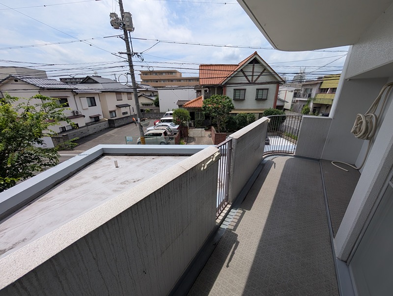アバンテ岡山１番館 現地写真（バルコニー）