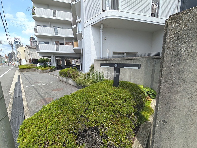 アバンテ岡山１番館 現地写真（庭）