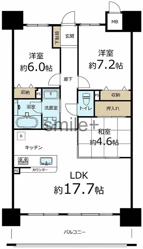 アルファステイツ問屋町 間取図・土地図