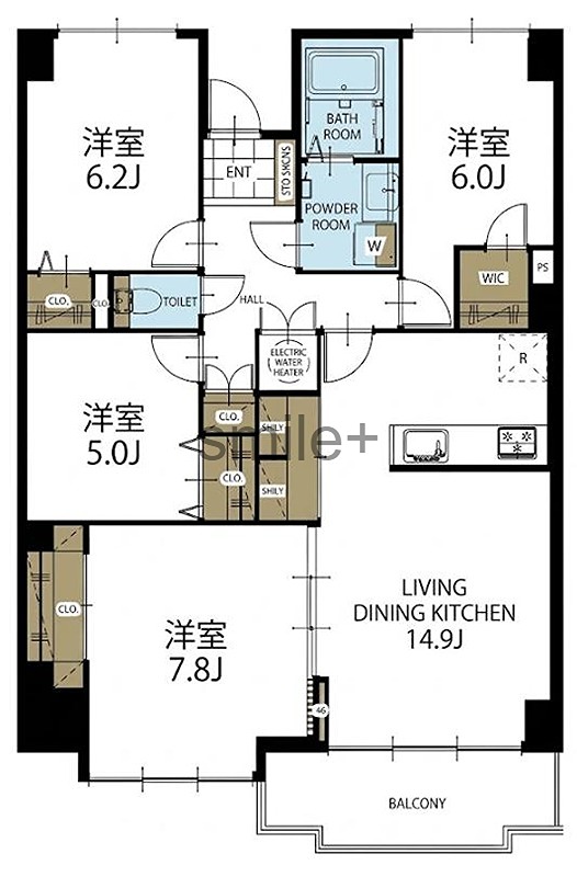第２厚生町マンション 間取図・土地図